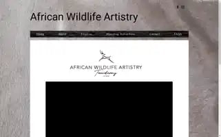 Africanwildlifeartistry.com Screenshot 2024-06-29 16:15:16