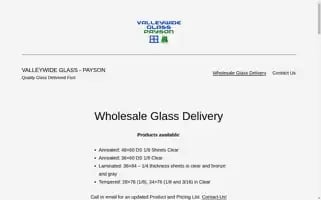 Valleywideglasspayson.com Screenshot 2024-06-14 02:24:48