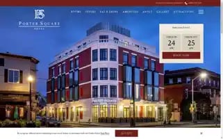 Theportersquarehotel.com Screenshot 2024-04-24 07:15:21