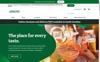 Greensbeverages.com Screenshot 2024-05-09 23:43:06