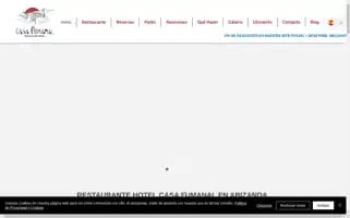 Restaurantehotelcasafumanal.com Screenshot 2024-04-14 22:40:09