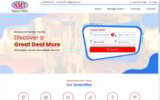 Narayanamoorthytravels.com Screenshot 2024-04-24 06:49:42