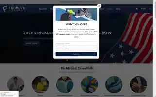 Fromuthpickleball.com Screenshot 2024-07-04 18:50:12