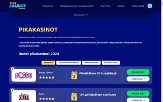 Pikakasinotsuomi.com Screenshot 2024-07-01 09:27:32
