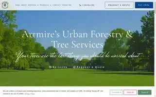 Artmiresurbanforestry.com Screenshot 2024-06-16 16:17:14