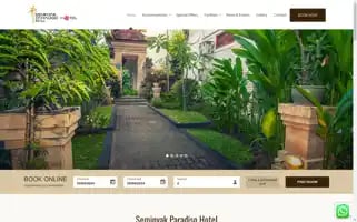 Seminyakparadisohotel.com Screenshot 2024-04-24 04:25:08