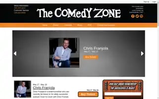 Thecomedyzone.com Screenshot 2024-05-14 08:00:32