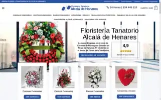 Floristeriatanatorioalcaladehenares.com Screenshot 2024-05-20 10:29:13