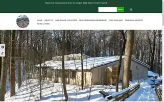 Oregonridgenaturecenter.org Screenshot 2024-06-30 07:17:54
