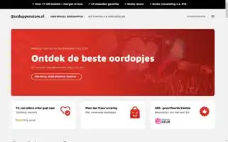 Oordoppenstore.nl Screenshot 2024-05-23 21:17:58