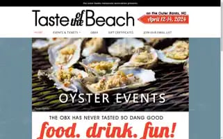 Obxtasteofthebeach.com Screenshot 2024-07-01 06:13:40