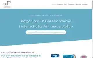 Xn--generator-datenschutzerklrung-pqc.de Screenshot 2024-07-04 08:47:18