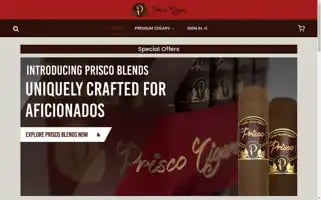 Priscocigars.com Screenshot 2024-05-20 07:49:05