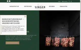 Singer-schinkenmanufaktur.de Screenshot 2024-05-19 12:52:00