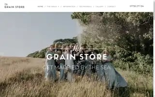 Thegrainstoreweddings.co.uk Screenshot 2024-06-26 12:28:55