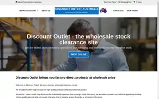 Discountoutletaustralia.com Screenshot 2024-05-23 22:25:37