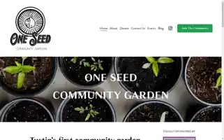 Oneseedcommunitygarden.com Screenshot 2024-04-27 06:17:58