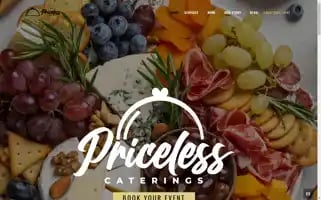 Pricelesscaterings.com Screenshot 2024-05-13 12:06:28