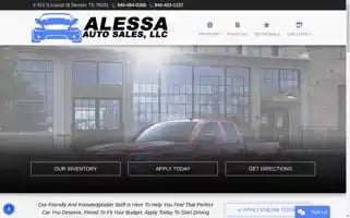 Alessaautosales.com Screenshot 2024-05-15 10:52:54