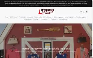 Up-the-creek-ladies-consignment-boutique.myshopify.com Screenshot 2024-04-19 11:25:04