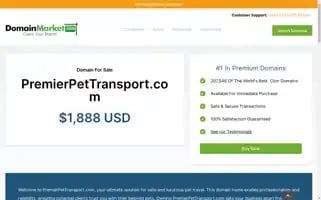 Premierpettransport.com Screenshot 2024-06-28 14:28:11