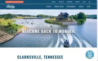 Visitclarksvilletn.com Screenshot 2024-07-05 11:45:31