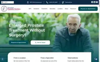 Americanprostatecenters.com Screenshot 2024-07-05 18:24:10