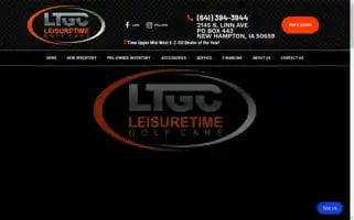 Leisuretimegolfcars.com Screenshot 2024-05-16 05:35:34