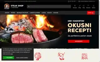 Steakshop.si Screenshot 2024-07-08 18:39:14
