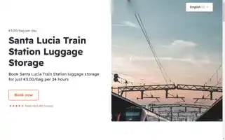 Venicetrainstationluggagestorage.com Screenshot 2024-04-17 13:06:01