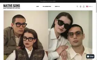 Nativesonseyewear.us Screenshot 2024-04-22 21:04:37