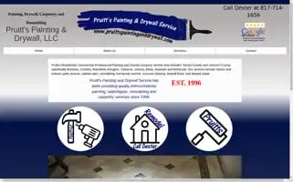 Pruittspaintinganddrywall.com Screenshot 2024-07-06 14:02:03