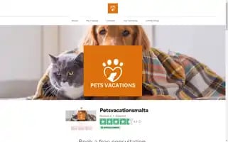 Petsvacationsmalta.com Screenshot 2024-04-23 09:47:30