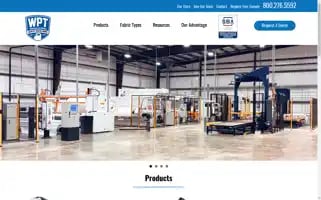 Wptnonwovens.com Screenshot 2024-07-06 02:32:08