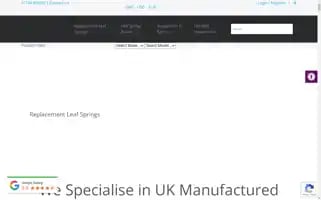 Sandersonleafsprings.co.uk Screenshot 2024-07-05 18:26:42