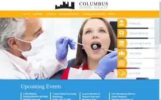 Columbusdentalsociety.org Screenshot 2024-07-06 20:09:13