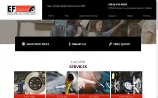 Eftireandautorepair.com Screenshot 2024-05-09 13:13:15