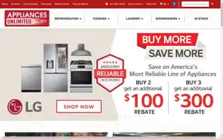 Appliances-unlimited.net Screenshot 2024-05-15 12:03:25