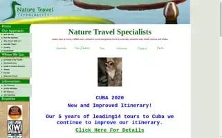 Naturetravelspecialists.com Screenshot 2024-04-23 13:17:18