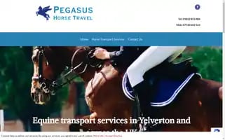 Pegasushorsetravel.co.uk Screenshot 2024-04-26 15:14:20