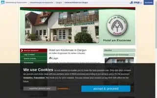 Klostersee-hotel.de Screenshot 2024-04-14 13:03:07
