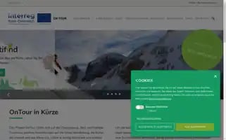 Ontour-interreg.eu Screenshot 2024-04-22 10:28:45