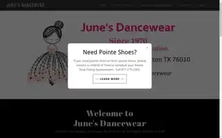 Junesdancewear.net Screenshot 2024-05-16 03:53:30