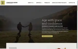 Consciousagingsolutions.com Screenshot 2024-07-02 13:56:38