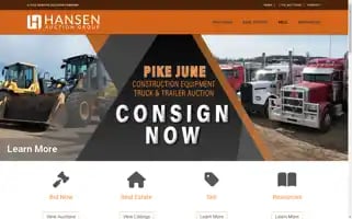 Hansenauctiongroup.com Screenshot 2024-05-16 00:54:53