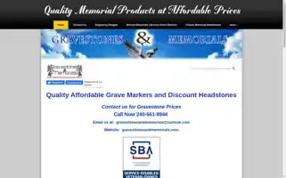 Gravestonesandmemorials.com Screenshot 2024-05-09 23:27:41