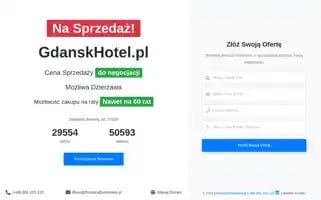 Gdanskhotel.pl Screenshot 2024-04-14 09:51:13