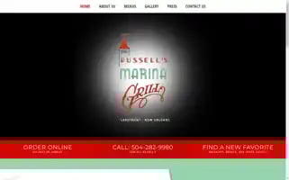 Russellsmarinagrill.net Screenshot 2024-07-05 17:36:37