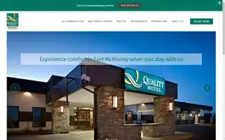Qualityhotelfortmcmurray.com Screenshot 2024-04-23 23:15:35
