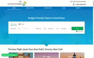 Arrangemyflights.com Screenshot 2024-04-17 09:51:50